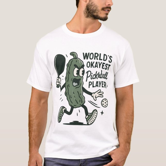 Camiseta Funny jugador de voleibol de bolas de bolas Okayes (Anverso)