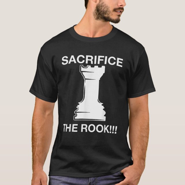 Camiseta Funny jugadora de ajedrez que sacrifica el meme O (Anverso)