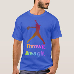 Camiseta Funny jugadora de Softball Chica a adolescentes ar