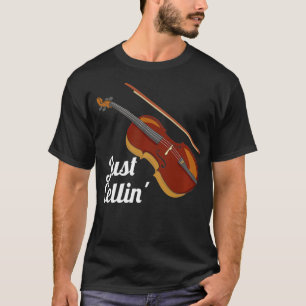 Camiseta Funny Just Cellin Cello Violoncello Pullover