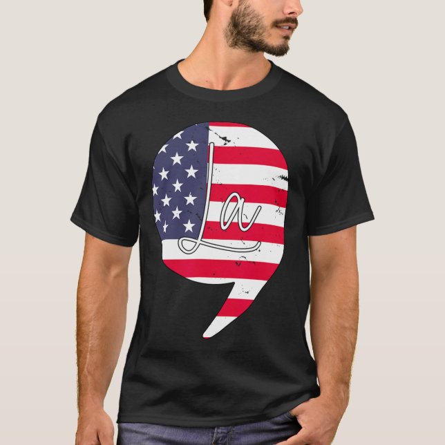 Camiseta Funny Kamala Harris 2024 Presidente Comma La Ameri (Anverso)
