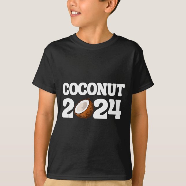 Camiseta Funny Kamala Harris 2024 Statement Democrat Coconu (Anverso)