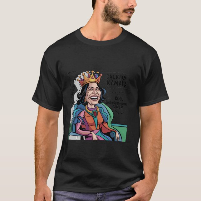 Camiseta Funny Kamala Harris Laughing Discurso sobre la ens (Anverso)