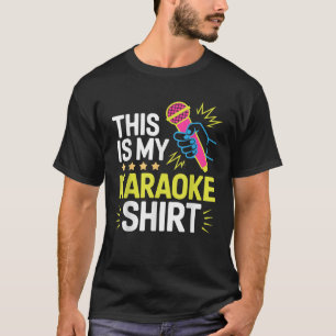 Camiseta Funny Karaoke Art Para Hombres Cantante De Karaoke