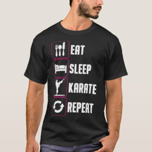 Camiseta Funny Karate Design Para Hombres Las Mujeres Comen