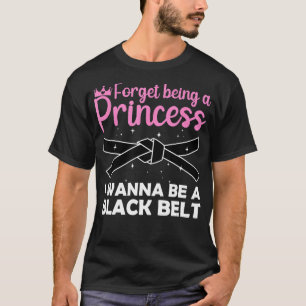 Camiseta Funny Karate Design Para Mujeres Chicas Cinturón N