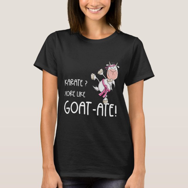 Camiseta Funny Karate Goat I Karate Pun Martial Arts (Anverso)