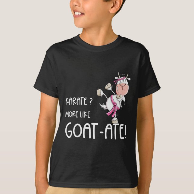 Camiseta Funny Karate Goat I Karate Pun Martial Arts (Anverso)