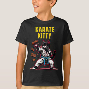 Camiseta Funny Karate Kitty - Campeón felino de artes marci