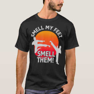 Camiseta Funny Karate Lover Huele Mis Pies Gráficas Hombres