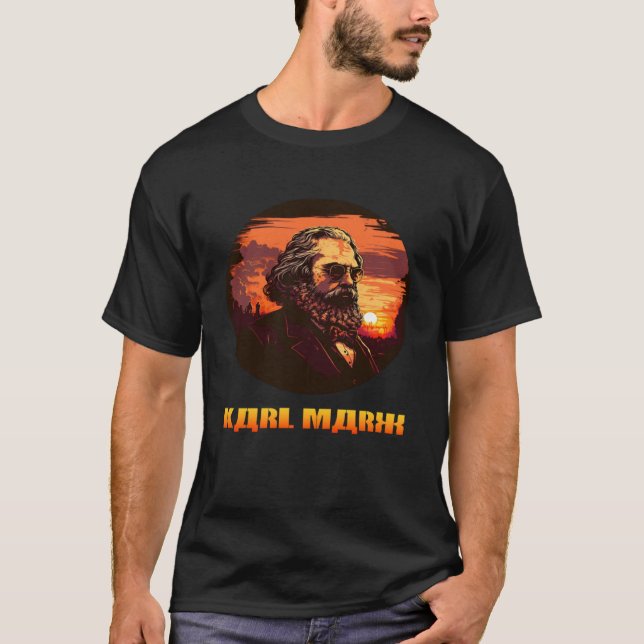 Camiseta Funny Karl Marx, Socialist, Communist (Anverso)