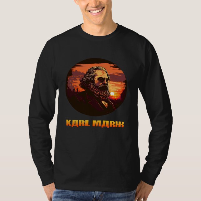 Camiseta Funny Karl Marx, Socialist, Communist (Anverso)