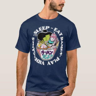 Camiseta Funny Kawaii Anime Japón Ramen Gamer Chica Nerd Mo