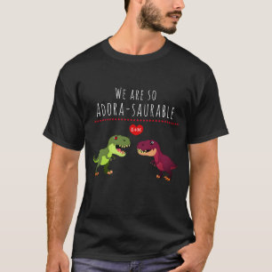 Camiseta Funny Kawaii Dinosaur Pun Pareja recién casada