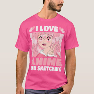 Camiseta Funny Kawaii Japonés Manga Otaku Me Encanta Anime