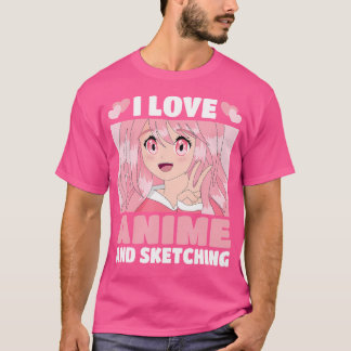 Camiseta Funny Kawaii Japonés Manga Otaku Me Encanta Anime