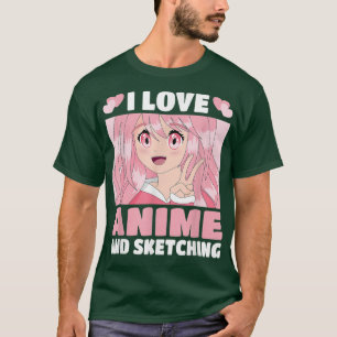 Camiseta Funny Kawaii Japonés Manga Otaku Me Encanta Anime 