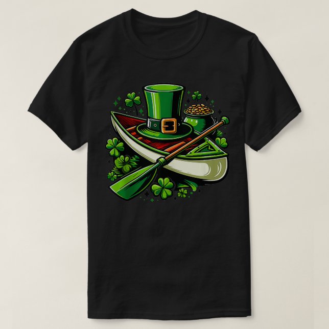 Camiseta Funny Kayak St Patricks Day Kayak Kayaker Men W (Diseño del anverso)