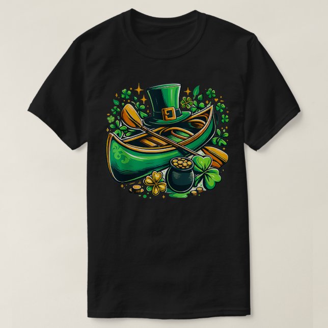 Camiseta Funny Kayak St Patricks Day Kayak Kayaker Men W (Diseño del anverso)