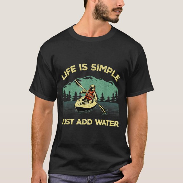 Camiseta Funny Kayaking Design For Men Women Paddling Canoe (Anverso)