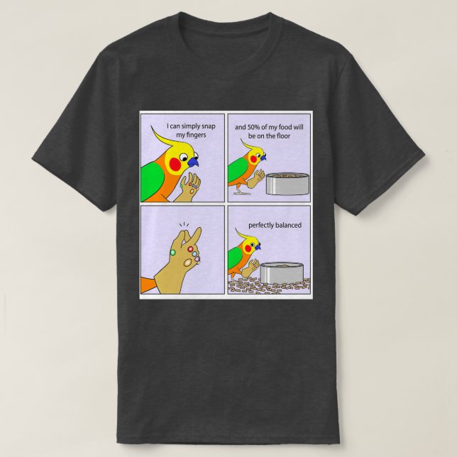 Camiseta Funny kea loro mascota Diseño 3 (Diseño del anverso)