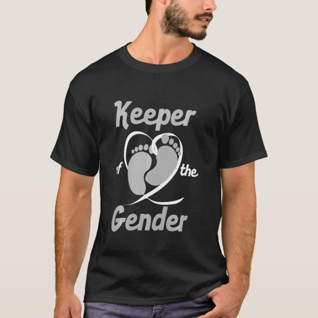 Camiseta Funny Keeper Of Gender For Men Women Baby Sho (Anverso)