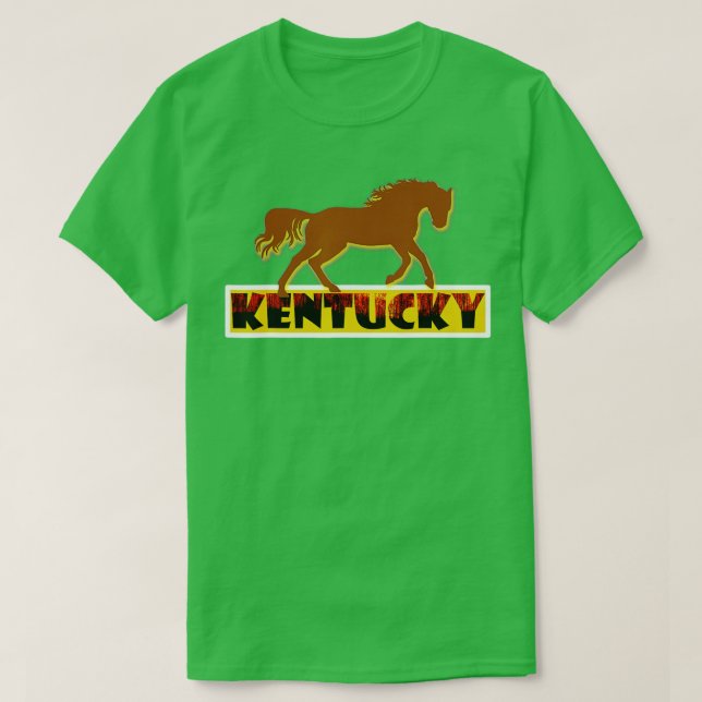Camiseta Funny Kentucky Fiesta Horse (Diseño del anverso)