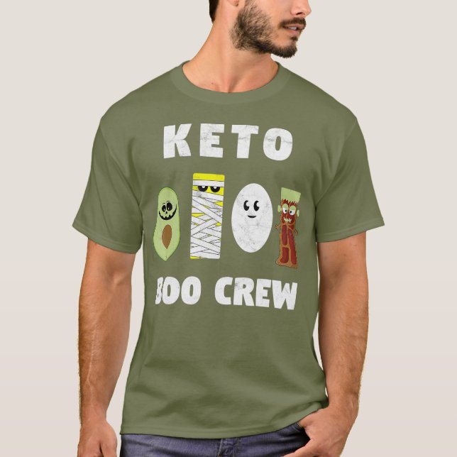 Camiseta Funny Keto Boo Crew Squad (Anverso)