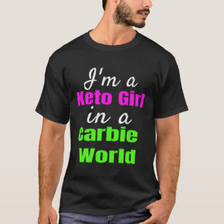 Camiseta Funny Keto Chica Lchf Baja Pérdida De Peso De Carb