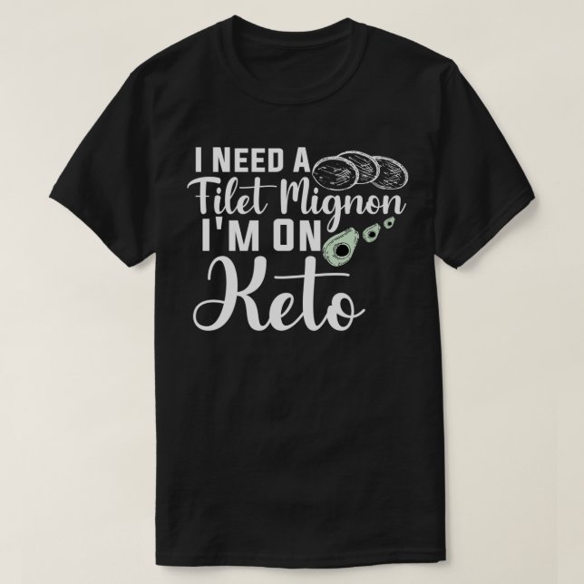 Camiseta Funny Keto Guido Bacon Keto Diet Necesito Mi Filet (Diseño del anverso)