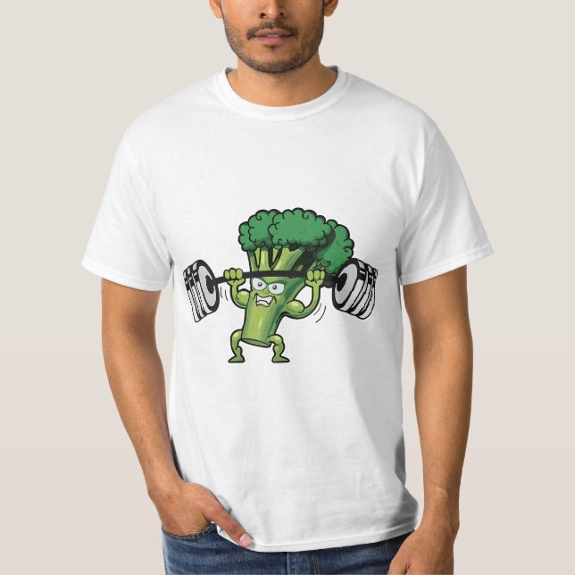 Camiseta Funny Keto Powerlifting Broccoli for (Anverso)