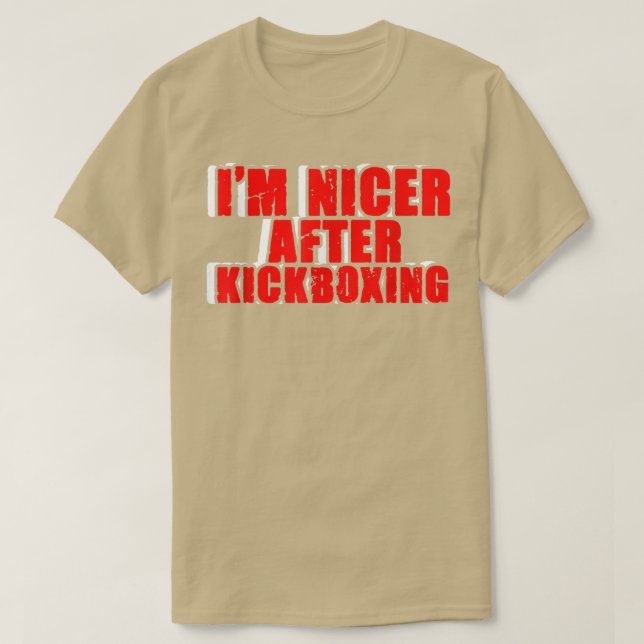 Camiseta Funny Kickboer Fighter Kickboing MMA Martial Arts  (Diseño del anverso)