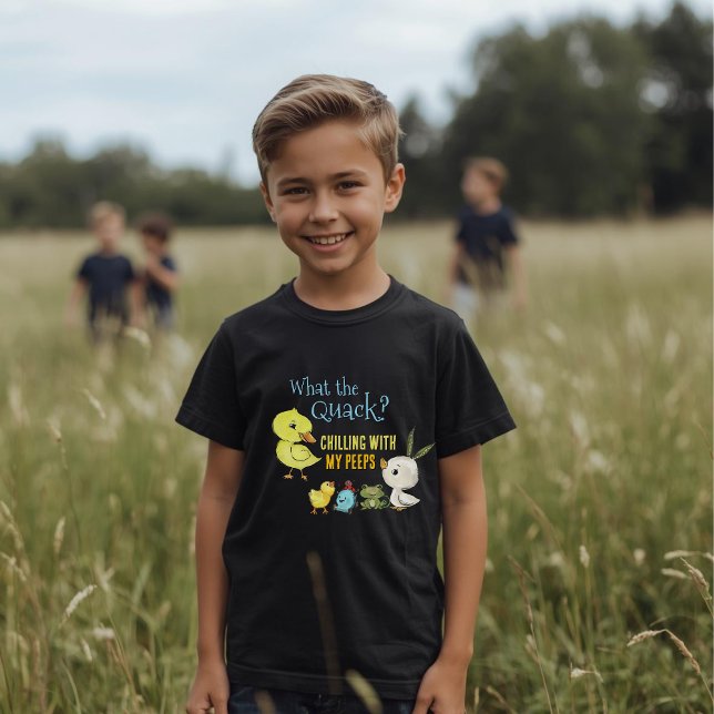 Camiseta Funny Kids Easter Boy Shirt Chilling with my Peeps (Funny Kids Easter Boy Shirt Chilling with my Peeps)