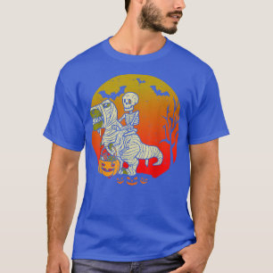 Camiseta Funny Kids Skeleton Riding Mummy T Re Dino Candy H