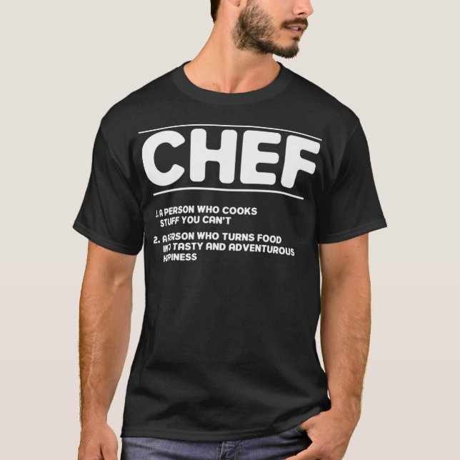 Camiseta Funny Kitchen Chef Definición américa (Anverso)