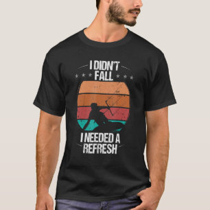 Camiseta Funny Kiteboarder Design No caí en el Humor Kitesu