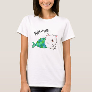 Camiseta Funny Kitty Cat Mermaid Pun