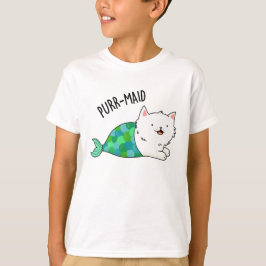 Camiseta Funny Kitty Cat Mermaid Pun