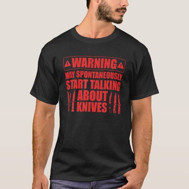 Camiseta Funny Knife Collector Design Men Women Knife Lover (Anverso)