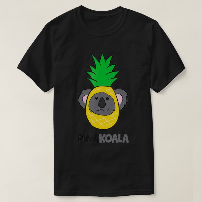 Camiseta Funny Koala Pina Colada Cute piña Koala Pina (Diseño del anverso)