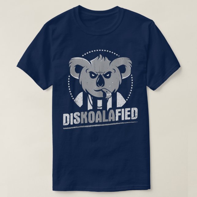 Camiseta Funny Koala Referee Design Diskoalafied Play on Wo (Diseño del anverso)