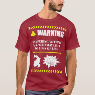 Camiseta Funny Koi Fish Pond T Shirt Warning May Lead To