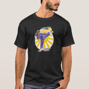 Camiseta Funny Kung Fu Entrenando en Black Belt Karate Fi