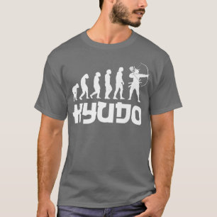 Camiseta Funny Kyudo Evolución Diseño de Arquetería Japones