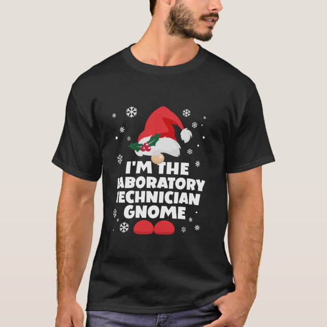 Camiseta Funny Laboratory Technician Gnome Family Mating (Anverso)