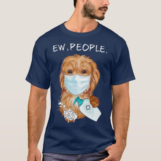 Camiseta Funny Labradoodle Ew People Dog Lover Gift (Anverso)