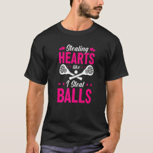 Camiseta Funny Lacrosse Player Robando Corazones Como Yo Ro