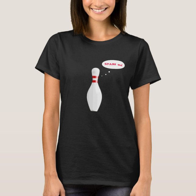 Camiseta Funny Ladies Bowling Pin Personalizado nombre equi (Anverso)
