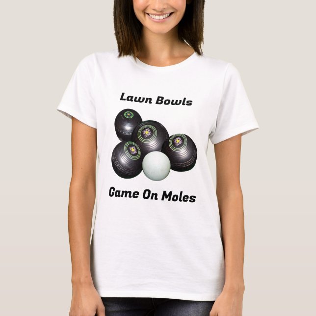 Camiseta Funny Lawn Bowls Game On M...., Tshirt (Anverso)