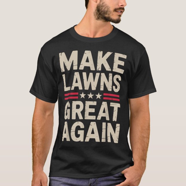Camiseta Funny Lawn Mower Art For Men Women Lawn Mowing Lan (Anverso)